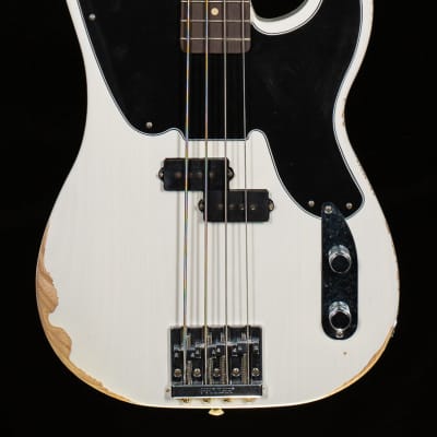 Fender Mike Dirnt Road Worn Precision Bass White Blonde Bass Guitar-MX21539346-10.87 lbs image 18
