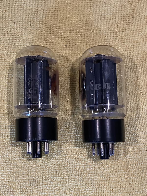 RCA 6LCGC Black Plate Vacuum Tubes 1960's | Reverb