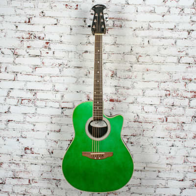 Applause - AE28 - Single Cutaway Acoustic Electric Guitar, Green Sparkle - w/HSC - x9934 - USED image 2