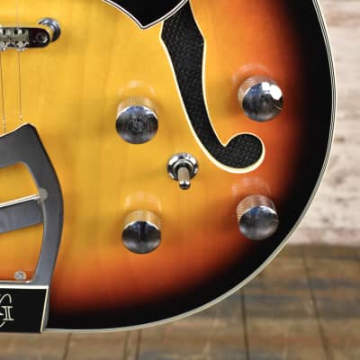 1970's MCI M340 Guitorgan Sunburst With Pedal, Cable, and OHSC Free Shipping image 12