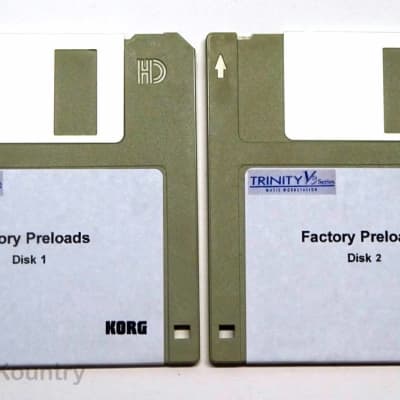 Korg Trinity V3 Factory Pre-Load Disks