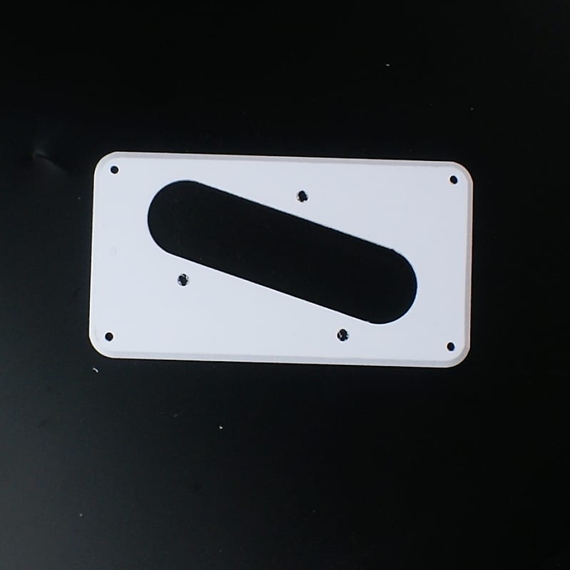 Wide Range Humbucker To Tele Bridge Singl Coil Pickup Adapter Ring ,1ply White image 1