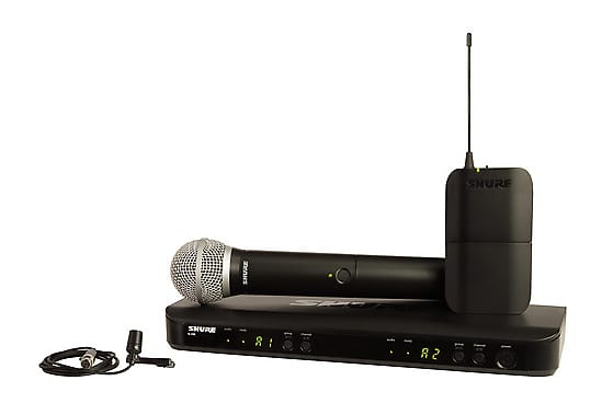 Shure BLX1288/CVL-H9 Dual Combo System with Lavalier and Transmitter image 1