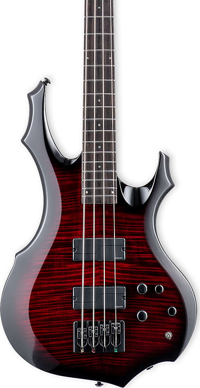 GRK4 パープル　OP多数 ESP LTD Surveyor '87 4-String Bass Guitar Dark Metallic