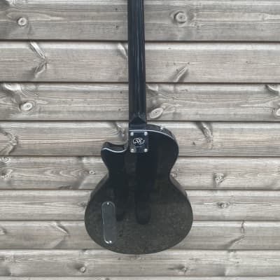 SX LPJ style electric guitar black image 5