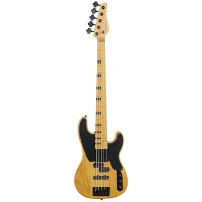 Schecter Model-T Session 5 Electric Bass, Natural Satin image 2