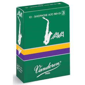 Vandoren SR263 Java Alto Saxophone Reeds - Strength 3 (Box of 10)