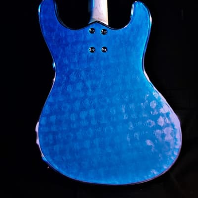 Lowell El Daga 2005 Blue Reptile Leather Mosrite Ventures style. Only one. Non Fungible Token. RARE. image 20