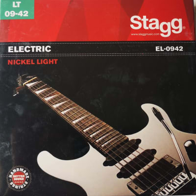Stagg EL-0942 Electric Guitar Nickel Plated Steel String SET 09-42 image 1