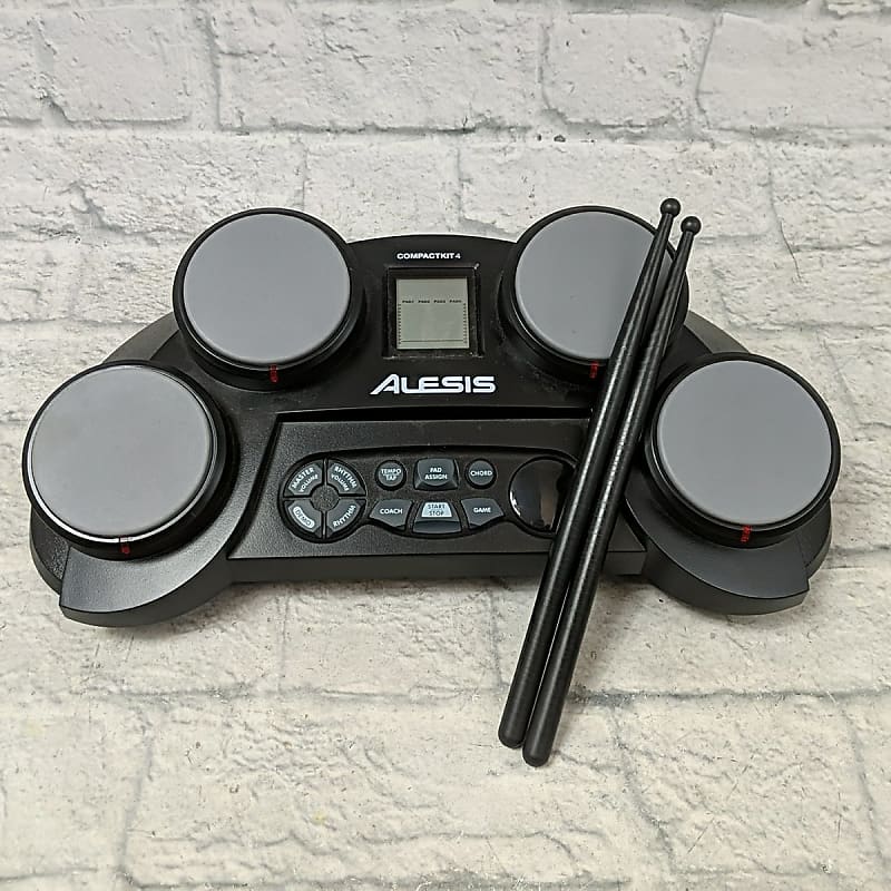 Alesis CompactKit 4 Tabletop Electronic Drum Pad Kit Reverb