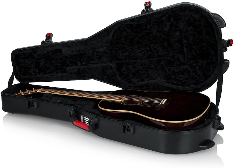 Gator TSA Series ATA Molded Polyethylene Guitar Case for Dreadnaught Acoustic Guitars image 1