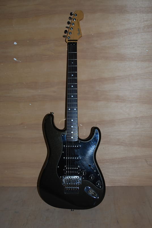 Fender stratocaster エレキギター Fender Stratocaster Japan1990 - Metallic Black | Reverb