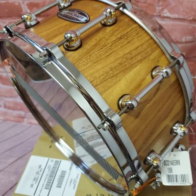 Pearl StaveCraft 14"x6.5" Makha Hand-Rubbed Natural Maple Finish Stave Snare Drum Authorized Dealer image 11