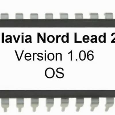 Clavia Nord Lead 2 - Version 1.06 Firmware OS Update Upgrade Eprom for Rack Keyboard