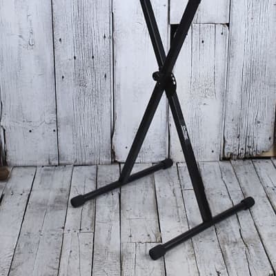 On Stage KS7190 Classic Single X Metal Keyboard Stand Adjustable Height & Width image 3