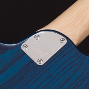 Cort GB74JJ 4 String Bass Guitar Aqua Blue image 10