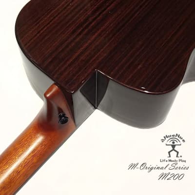 aNueNue M200 all Solid Moon Spruce & Indian Rosewood 36' Travel size Guitar acoustic image 7
