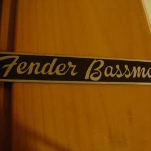 1959 Fender Narrow Panel Tweed Bassman Amp Logo Model 5E6 Original Removed From Amp 35 Years Ago image 2