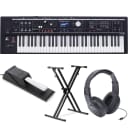 Roland VR-09 'V-Combo' 61-Note Keyboard w/Sustain Pedal, Double X Stand, & Headphones