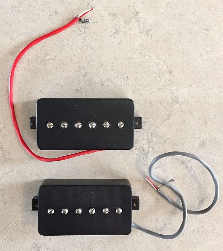 Kent Armstrong Pickups Convertible WPU-900 Black Pair Neck & Bridge P90  Humbucker Mount Dream 90