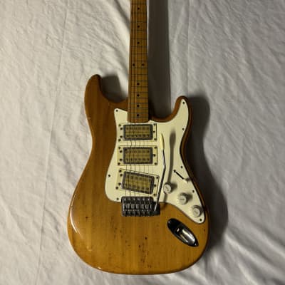 Univox Ripper U1850 Strat Style Electric Guitar MIJ Japan 1970s - Natural for sale