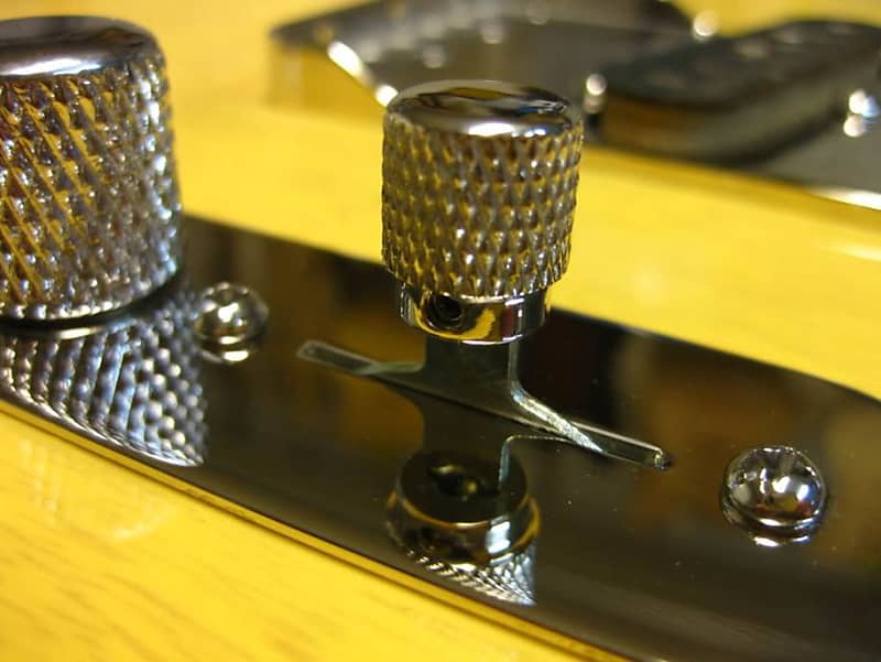 TonePros knurled switch tip knobschrome over brass 2015 Reverb