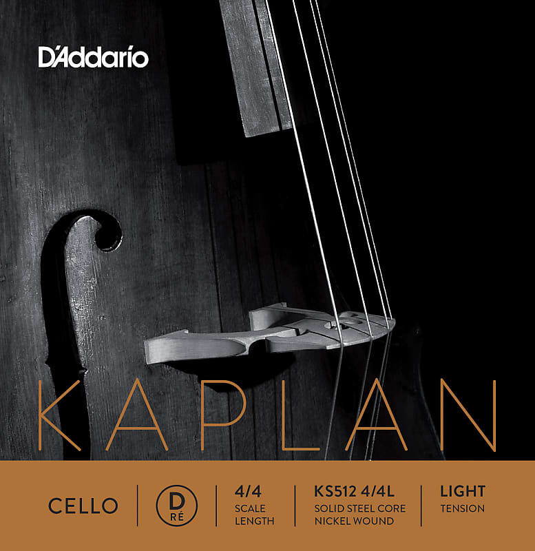 D'Addario KS512 4/4L Kaplan 4/4 Cello String - D (Light) image 1