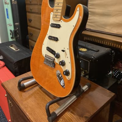 Fender Stratocaster Strat ST P/C Amber Flame Maple, Fender Custom Shop Custom '54 Pickups image 3