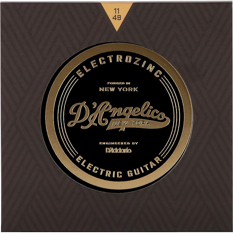 D'Angelico Electrozinc Rock 11-49 Medium Electric Guitar Strings image 1
