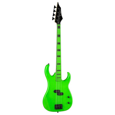 Dean Custom Zone 4 String Electric Bass Guitar (Nuclear Green) image 2