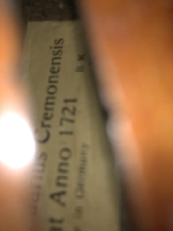 Antonius stradivarius cremonensis anno 1721 made in germany copy