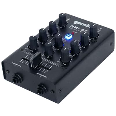 Gemini MM1BT 2-Channel 2-Band EQ Professional Analog DJ Mixer w Bluetooth image 2
