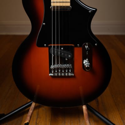 Voyage-Air Telair 2014 Folding Travel Electric Guitar 2014 Tobacco Burst image 4