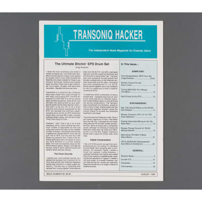 Transoniq Hacker Ensoniq User's Newsletter Issue #62