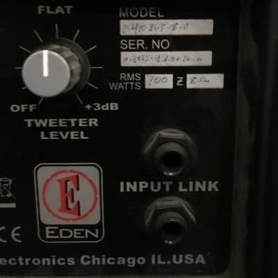 Eden Amplification D410XLT 4x10" 700-Watt 8 Ohm Bass Cabinet image 3