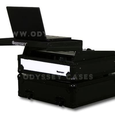 Odyssey FFXGS10BL Flight FX 10U Space 19" Mobile DJ Mixer Case w/ Laptop Shelf image 8