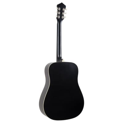 Recording King RDS-7-MBK Dirty 30's Series 7 Dreadnought Acoustic Guitar Matte Black image 2