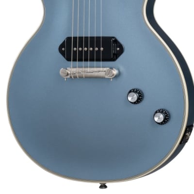 Epiphone Jared James Nichols Signature Blues Power Les Paul Custom Electric Guitar - Aged Pelham Blue-Aged Pelham Blue image 5