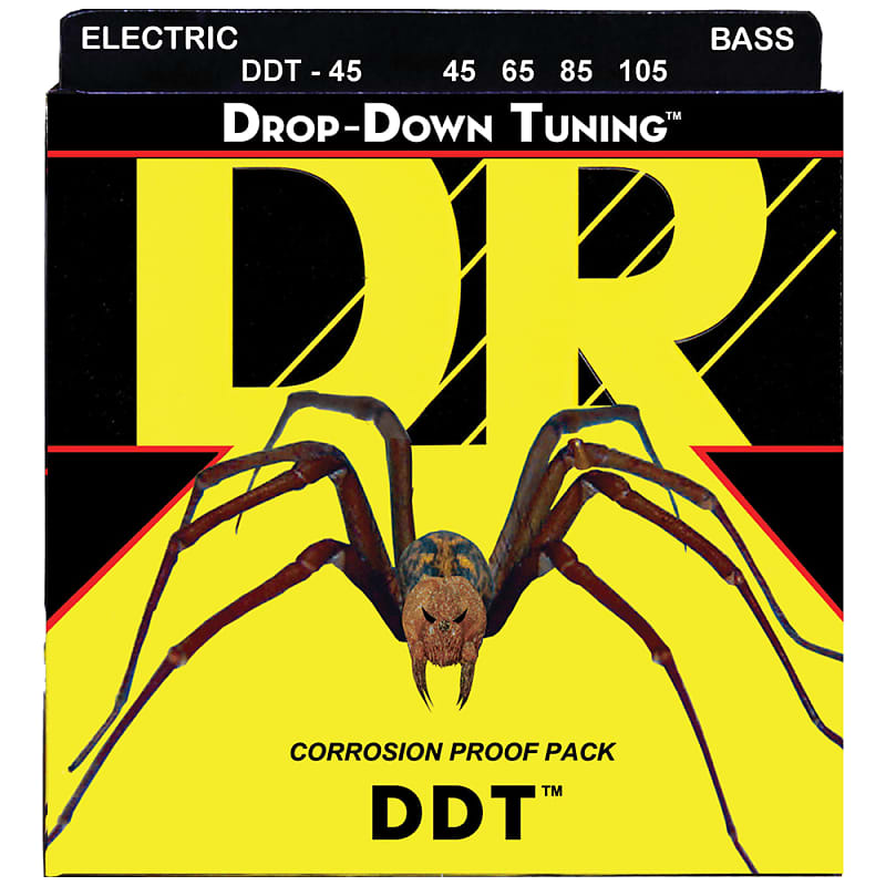 DR Strings DDT-45 DDT™ Drop Down Tuning Bass Medium 45-105 image 1