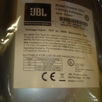 WILL THROW AWAY NEXT WEEKEND - JBL CONTROL 18 C/T back box, Bezel, Grill, support ONLY - NO SPEAKER image 9