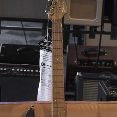 Charvel Pro-Mod DK24 HH 2PT CM Poplar Burl Transparent Black Burst Electric Guitar image 4
