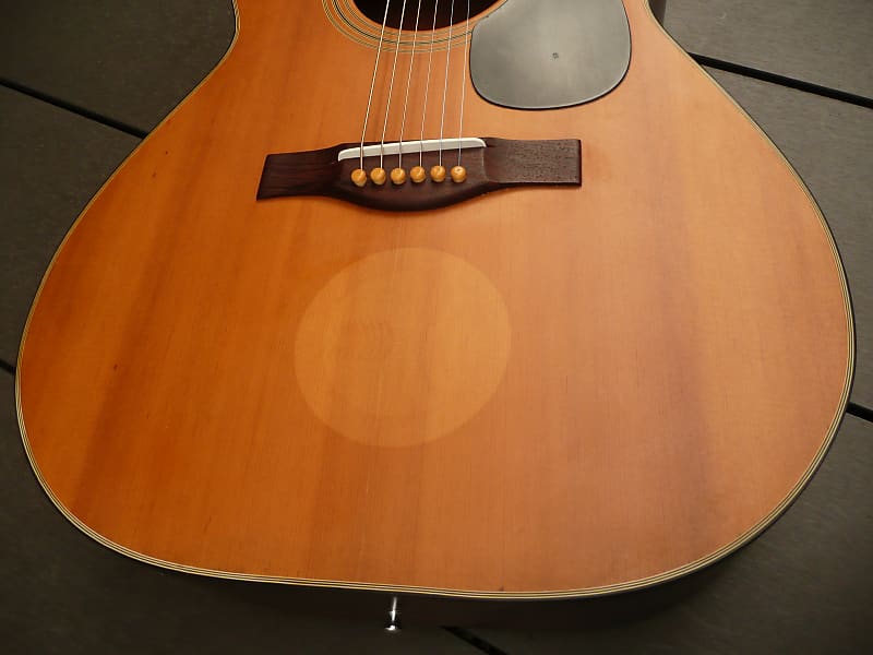 Maruha F-100M D size guitar by F.Hashimoto 1970's Natural