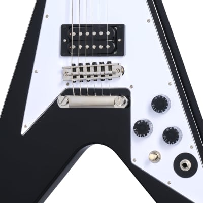 Epiphone Kirk Hammett Signature 1979 Flying V Guitar w/ Gibson Pickups and Hardshell Case - Ebony image 4