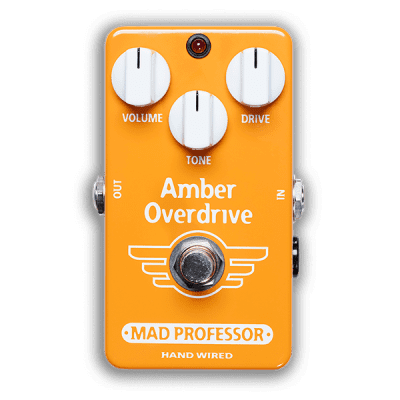 Mad Professor Hand Wired Amber Overdrive guitar effect pedal image 1
