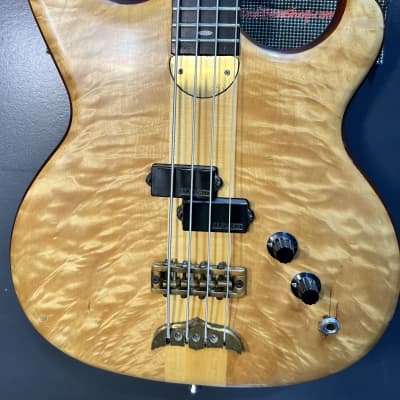 Alembic Spoiler 4 string P bass 32" scale  Spoiler 4 32" scale  - Natural over maple top image 3