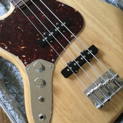 Fender Special Edition Deluxe Jazz Bass Natural Ash Lefty Left-Handed w/ Road Runner Case image 2
