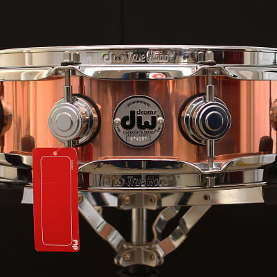 DW Collectors Copper 4" x 14" Snare Drum w/ VIDEO! Metal Piccolo image 1
