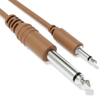 ExcelValley [12-Pack | 200 cm - 78.74"] Mono Patch Cables - TS 3.5mm 1/8" to 6.35mm 1/4" Eurorack Synth CV Gate image 4