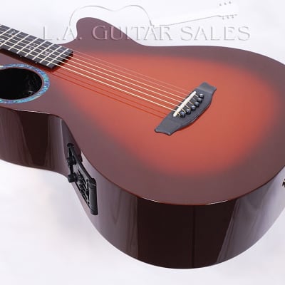 RainSong CO-WS1005NST Carbon Fiber WS Body Offset Soundhole Tobacco Burst Fishman PU LA Guitar Sales image 3