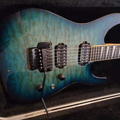 Jackson Dinky MIJ Japan Pro Fusion Neck With 1995 Ocean Burst Pro I Think, Seymour Duncan  JB and 59 image 9